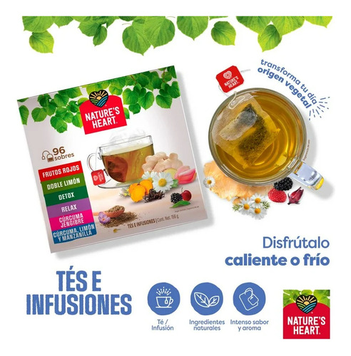 Tés E Infusiones Nature's Heart Varios Sabores