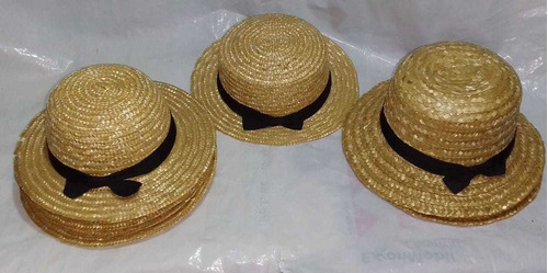 Sombreros De Paja Para Niñas. 45cms De Diámetro 