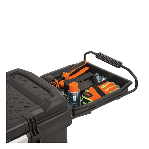 Imagen 4 de 4 de Caja de herramientas Truper CHP-23R de plástico con ruedas 39cm x 58cm x 43cm negra