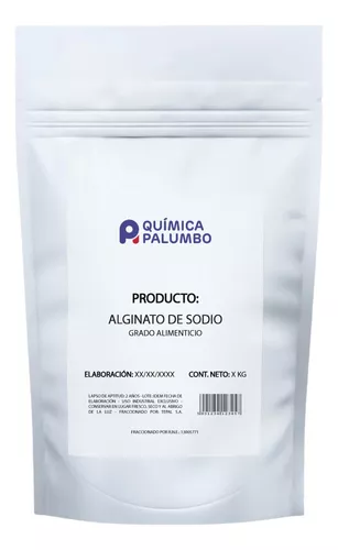Alginato De Sodio X 1 Kg. Grado Alimenticio. Premium