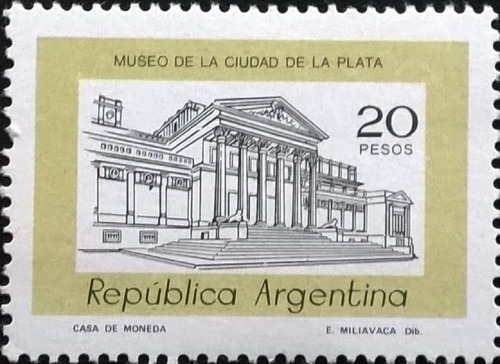 Argentina, Sello Gj 1781 Museo La Plata 20p 1978 Mint L11552