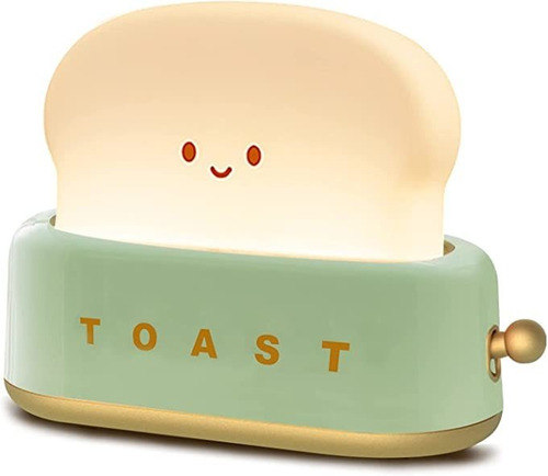 Cute Toast Llevó Luz Nocturna Usb Escritorio Luz Decorativa