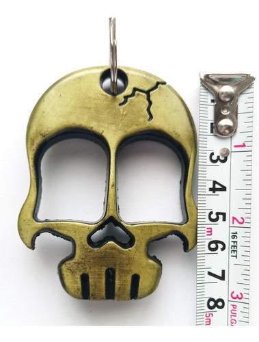 Imagen 6 de 7 de Boxer Manopla Skull De Acero Para Defensa Personal Puño