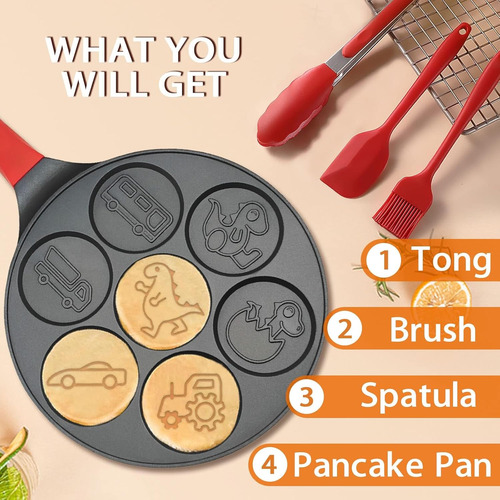 Sarten Para Hacer Panqueques Dinosaur Waffle Maker Para N...