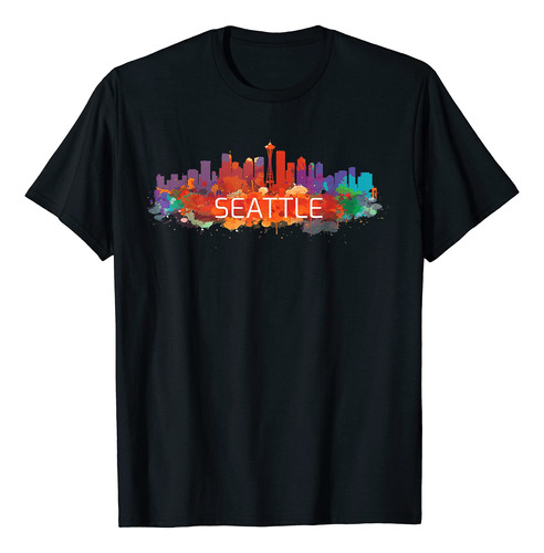 Camiseta De Seattle City Skyline Washington State Camiseta I