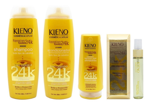 Kleno Egyptian Gold 24k Kit Completo Brillo Proteccion Local