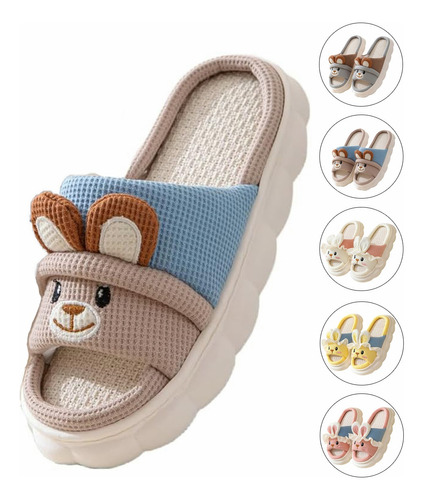 Sandalias De Algodón Y Lino Zapatos Para Padres E Hijos