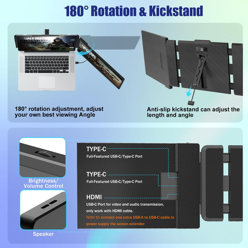 Extensor De Pantalla Para Portátil Kefeya 14 Fhd 1080p Ips D
