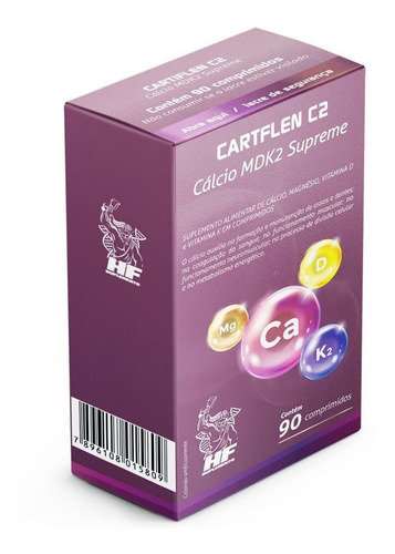 Imagem 3 de 4 de 3x Cartflen C2 Calcio Mdk2 Supreme 90 Comps Hf Suplements