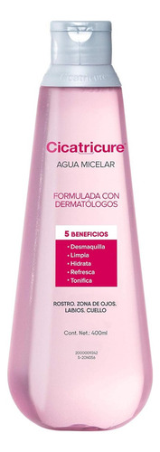 Cicatricure Agua Micelar Regular Tonifica La Piel 400ml