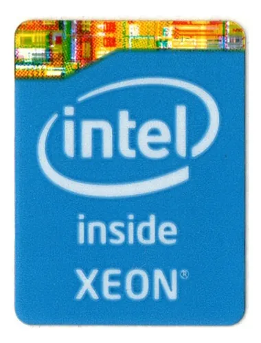 Sticker Intel Xeon Generación Haswell Y Broadwell