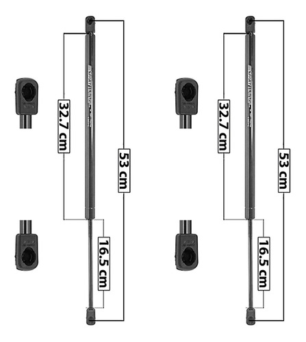 Par Amortiguadores 5ta Puerta Spart Dodge Nitro 2009 2010