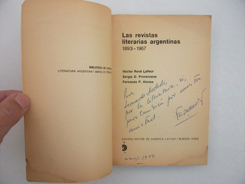 Las Revistas Literarias Argentinas - 1893/1967 - Lafleur