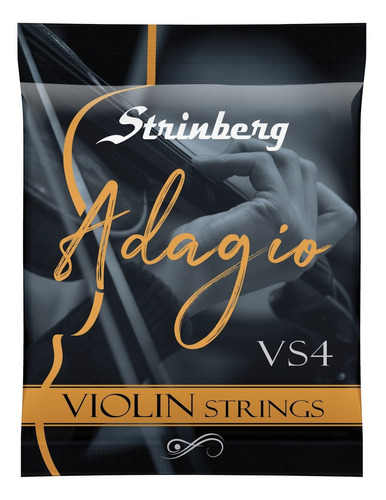 Encordoamento Jogo De Cordas Para Violino 4/4 Vs4 Strinberg