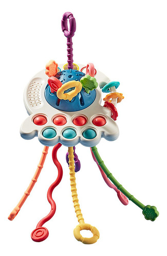 X Brinquedo Interativo Com Fio De Silicone Macio Para Bebês