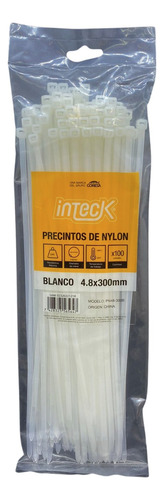 Precinto De Nylon Inteck 4.8mmx30cm Con Filtro Uv X100u