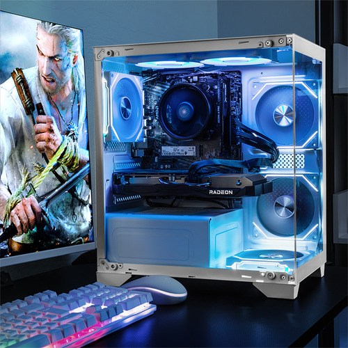 Xtreme Pc Amd Radeon Rx 6600 Ryzen 5 32gb Ssd 1tb Wifi White