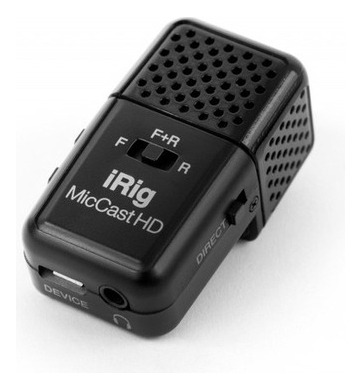 Micrófono de voz Irig Mic Cast HD, Ik Multimidia, color negro