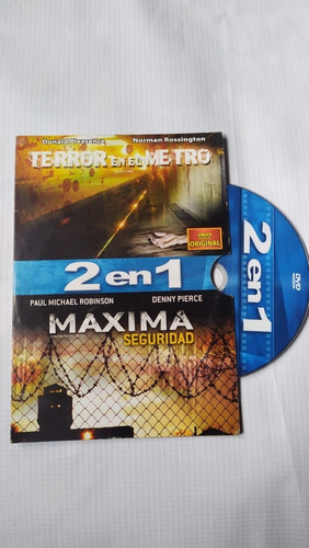 Terror En El Metro Y Máxima Seguridad Doble Película Dvd Ori