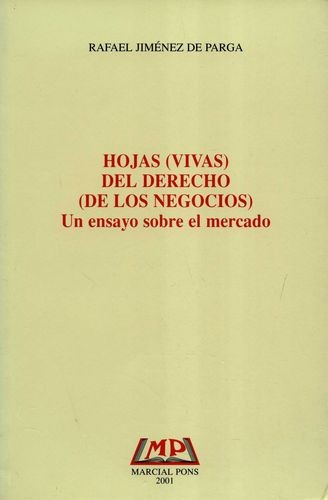 Libro Hojas (vivas) Del Derecho (de Los Negocios)