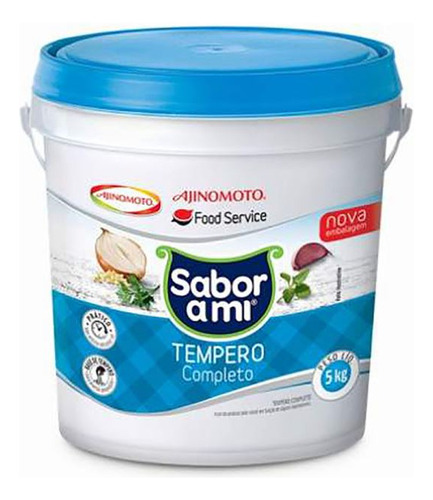 Tempero Completo Sem Pimenta Sabor A Mi Balde 5 Kg Ajinomoto