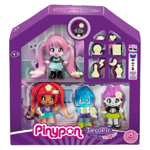 Muñeca Pinypon Set 4 Amigas Terroríficas Bentancor Outdoor