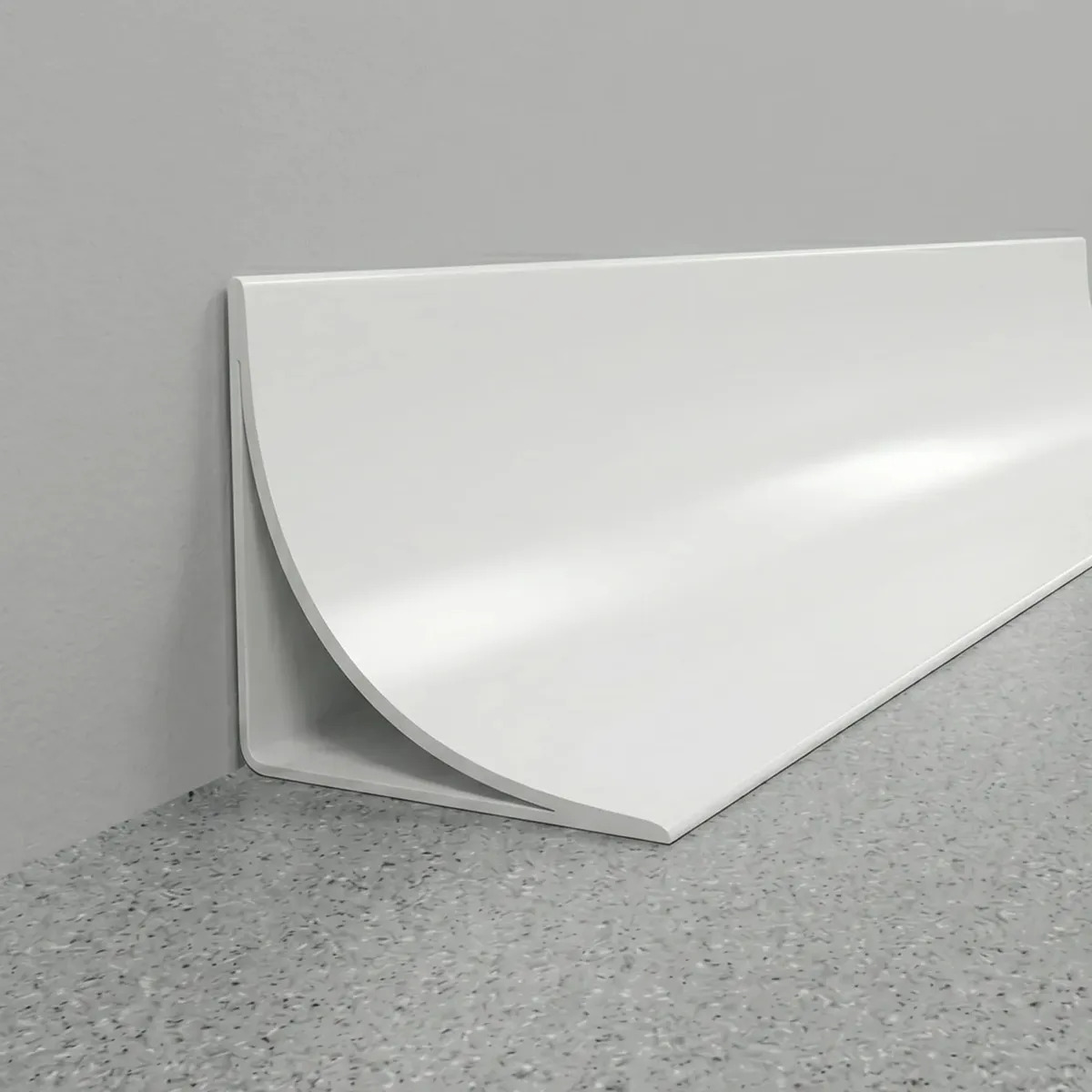 Perfil Curva Sanitaria Pvc Blanco (6 Piezas De 1.5mts)