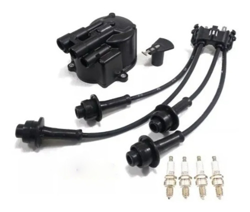 Kit Tapa Distribuidor Rotor Cables Y Bujias Toyota 4y 5k