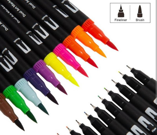 Kit 2 Paquetes De Marcadores Iforu 72 Dual