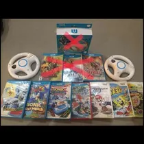 Comprar Juegos Wii U 4 + 2 Volantes Y De Regalo Juegos De Wii !!!!!!