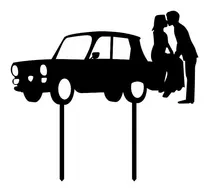 Comprar Cake Topper Pincho Adorno Torta Casamiento Boda Auto Pincho