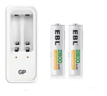 Comprar Pilas Baterias Aa Recargables 2800mah + Cargador 