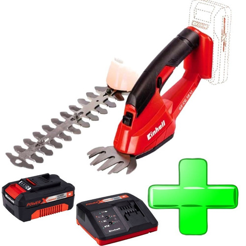 Cortacerco Podador + Tijera Inalambr + Kit Bateria 2 Amp 18v