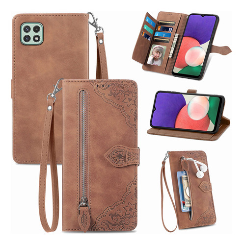 Compatível Com Samsung Galaxy A22 5g, Bolsa Com Zíper, Supor