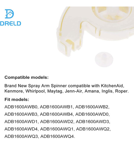 8193983 Kit De Spinner Compatible Con Whirlpool, Maytag, Kit