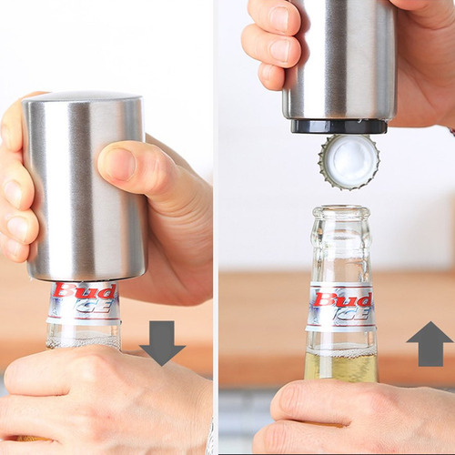 Destapador Magnético Para Botellas Cerveza Refresco Acero