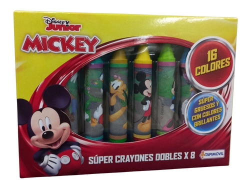 Crayones Dobles Jumbo Pinturitas 8-16 Colores Niños Infantil