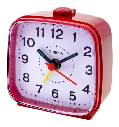 Reloj de mesa   analógico Tressa DD951  color rojo 