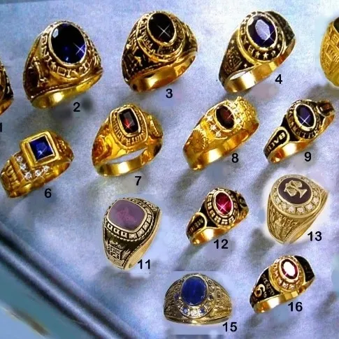 Colores de piedras anillos de graduacion sale