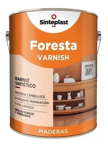 Barniz Mate Madera Foresta Varnish Sinteplast 1lts