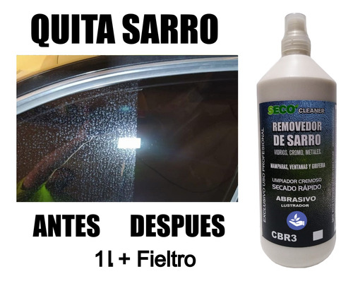 Limpiador Quita Sarro  En Vidrios 1 L C/ Aplicador