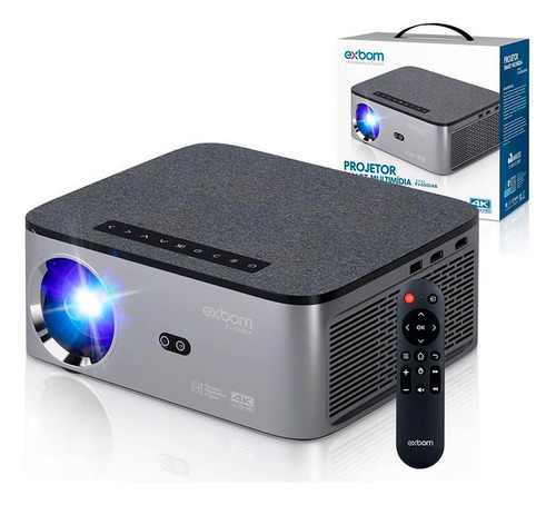 Projetor Android 5g 4k Com Espelhamento Sem Fio Branco