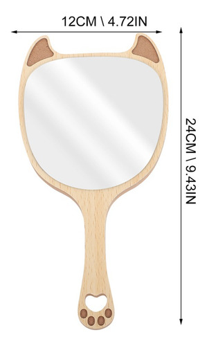 Espejo De Maquillaje De Mano Con Diseño