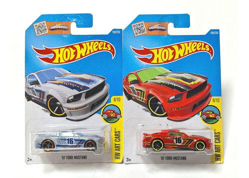 Hot Wheels Básico 2016, Art Cars 8/10, '07 Ford Mustang 