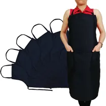 Comprar 10 Mandiles Delantal Largo Con Bolsas Gabardina 100% Algodón