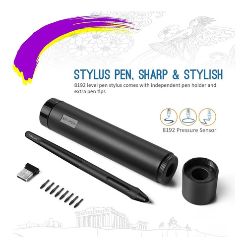 Tableta De Dibujo Xp-pen Deco 03, 8192 Nivel De Lápiz De Sin