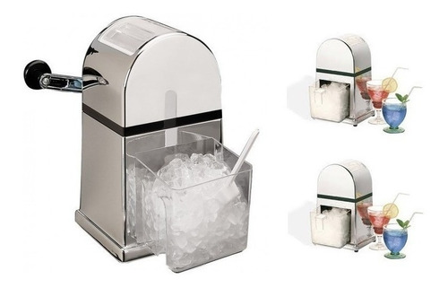 Triturador Granizador De Hielo Manual Mika Acero Inoxidable