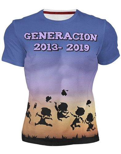 Playera Full Print Graduación Generación Togas Birrete 7