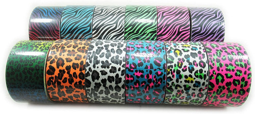 Bazic Products Animal Print Duct Tape Collection - 12 Rolls