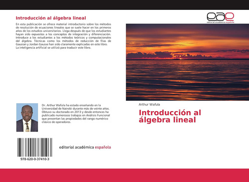 Libro: Introducción Al Álgebra Lineal (spanish Edition)